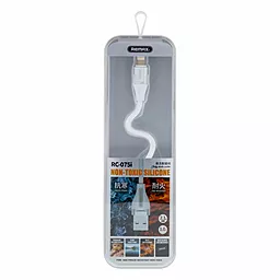 Кабель Remax Jell USB-A - Lightning 10.5w 1м cable White (RC-075i) - миниатюра 2