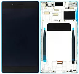 Дисплей для планшета Lenovo Tab 3 7 (TB3-730X) (188x97) с тачскрином и рамкой, оригинал, Blue