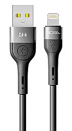 Кабель Ridea RC-XS51 X-Silicone USB-A - Lightning 12w 2.4a 1.2м cable Black - фото Кабель Ridea RC-XS51 X-Silicone USB-A - Lightning 12w 2.4a 1.2м cable Black