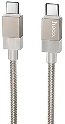 Кабель Hoco X110 USB Type-C - Type-C 60w 3a 1м PD cable Gold