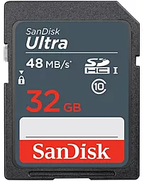 Карта памяти SanDisk SDHC 32GB Ultra Lite Class 10 UHS-I (SDSDUNR-032G-GN3IN)