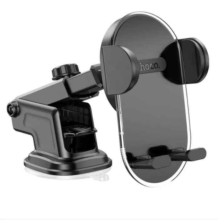 Держатель Hoco H3 Shiny Press Type Black - фото 1