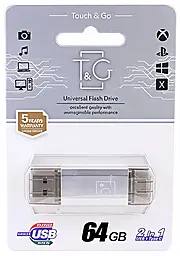 Флешка T&G 009 64GB USB/Type C Silver - миниатюра 2 Флешка T&G 009 64GB USB/Type C Silver - миниатюра 2