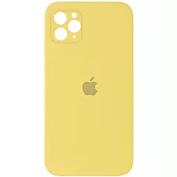 Чохол Silicone Case Full Camera Square для Apple IPhone 11 Pro Canary Yellow