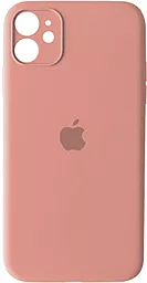 Чехол Silicone Case Full Camera для Apple IPhone 12  Light Pink