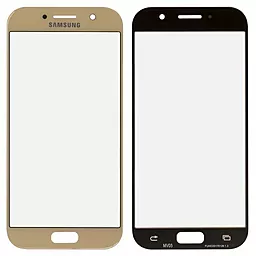 Корпусне скло дисплея Samsung Galaxy A5 A520F 2017 (original) Gold - фото Корпусне скло дисплея Samsung Galaxy A5 A520F 2017 (original) Gold