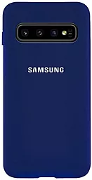 Чехол Epik Silicone Cover Full Protective (AA) Samsung G975 Galaxy S10 Plus Midnight Blue