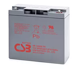 Акумуляторна батарея CSB 12V 18 Ah 90W Q4 (HR1290W)
