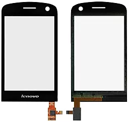 Сенсор (тачскрин) Lenovo A60 Black - фото Сенсор (тачскрин) Lenovo A60 Black
