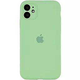 Чехол Silicone Case Full Camera для Apple IPhone 12  Mint
