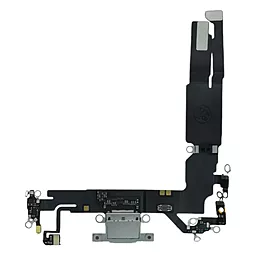 Нижній шлейф Apple iPhone 16 з роз'ємом зарядки, з мікрофоном White