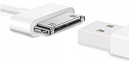 Кабель USB Jellico DURABLE (NY-10) , USB 2.0/APPLE 30 PIN, 1 М White - миниатюра 4