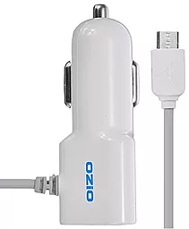 Автомобільний зарядний пристрій Ozio 5V/1A Dual Port White (C-CC10S/C-CC15S)