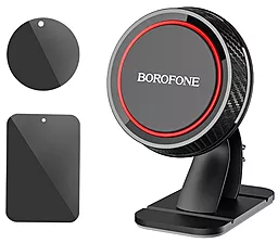 Держатель магнитный Borofone BH13 Journey Сenter Сonsole Mount Holder Black/Red - фото Держатель магнитный Borofone BH13 Journey Сenter Сonsole Mount Holder Black/Red