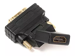 Видео переходник (адаптер) PowerPlant HDMI AF - DVI (24+1) AM, 360 градусов (KD00AS1301) - миниатюра 2