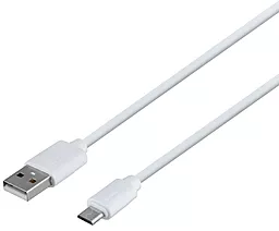 Кабель USB Borofone BX55 Harmony Silicone 2.4A micro USB Cable White
