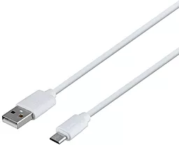 Кабель Borofone BX55 Harmony Silicone USB-A - micro USB 12w 2.4a 1м cable White - фото Кабель Borofone BX55 Harmony Silicone USB-A - micro USB 12w 2.4a 1м cable White