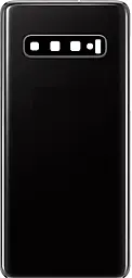 Задняя крышка корпуса Samsung Galaxy S10 G973 со стеклом камеры Prism Black - фото Задняя крышка корпуса Samsung Galaxy S10 G973 со стеклом камеры Prism Black