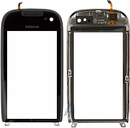 Сенсор (тачскрин) Nokia 701 with frame (original) Black