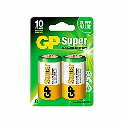 Батарейки GP D (LR20) Super Alkaline 2шт (13A-U2 / 4891199000003) 1.5 V