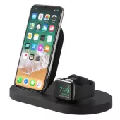 Бездротовий (індукційний) зарядний пристрій Belkin Qi Wireless Apple Watch 1A + iPhone 7.5W + USB A 5W/1A Black (F8J235VFBLK) - мініатюра 5