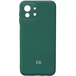 Чехол Epik Silicone Cover Full Camera (AA) для Xiaomi Mi 11 Lite Зеленый / Pine green