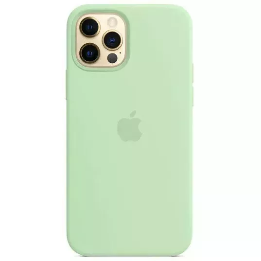 Чехол Silicone Case Full для Apple iPhone 12 Pro Max Pistachio (ARM59032) - фото 1