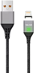 Кабель USB Walker C970 15w 3.3a Magnetic Lightning cable Black