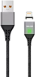 Кабель Walker C970 Magnetic USB-A - Lightning 12w 3.3a 1м cable Black - фото Кабель Walker C970 Magnetic USB-A - Lightning 12w 3.3a 1м cable Black