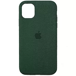 Чехол 1TOUCH ALCANTARA FULL PREMIUM for iPhone 11 Pro Forest green