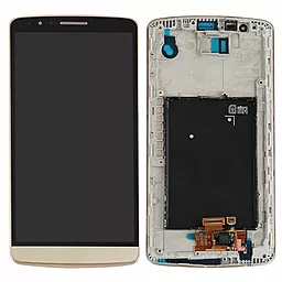 Дисплей LG G3 Stylus (D690, D693n) с тачскрином и рамкой, оригинал, Gold - фото Дисплей LG G3 Stylus (D690, D693n) с тачскрином и рамкой, оригинал, Gold
