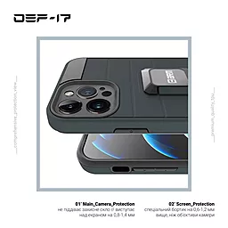 Чехол ArmorStandart DEF17 case для Apple iPhone 13 Pro Max Black (ARM61342) - миниатюра 4