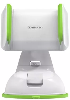 Держатель Joyroom Single Pull Suction Cup Holder White/Green (JR-OK1) - фото 1