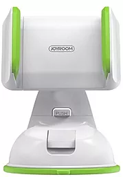 Автодержатель Joyroom Single Pull Suction Cup Holder White/Green (JR-OK1)