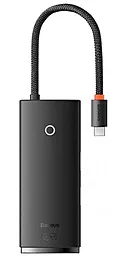 Мультипортовый USB Type-C хаб Baseus Lite Series 6-in-1 black (WKQX05)
