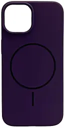 Чехол Silicone Case Full Fine Ring MagSafe для Apple iPhone 14  Dark Purple