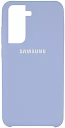 Чехол Epik Silicone Cover (AAA) Samsung G991 Galaxy S21 Lilac Blue