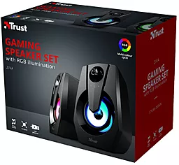 Колонки акустические Trust Ziva RGB Illuminated 2.0 Gaming Speaker Set - миниатюра 5