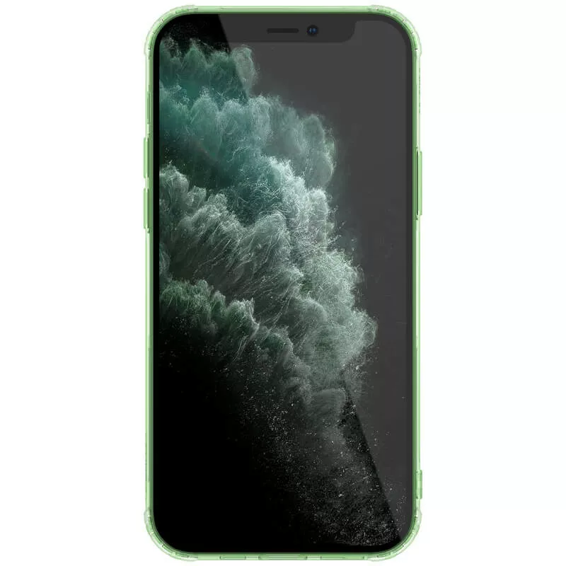Чехол Nillkin Nature Series Apple iPhone 12 Pro Max Clear/Dark Green - фото 3