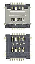 Коннектор SIM-карты Lenovo A520 / A580 / A690 / A780 / A800 / S720