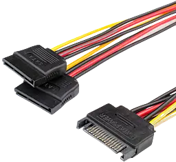 Кабель (шлейф) Atcom SATA power 2x 0.2m (14366) - фото Кабель (шлейф) Atcom SATA power 2x 0.2m (14366)