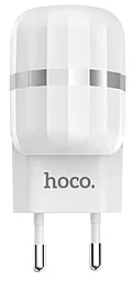 Мережевий зарядний пристрій Hoco C41A Wisdom 2.4a 2xUSB-A ports charger + micro USB cable white - мініатюра 6 Мережевий зарядний пристрій Hoco C41A Wisdom 2.4a 2xUSB-A ports charger + micro USB cable white - мініатюра 6