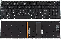 Клавиатура для ноутбука Acer Aspire SP515-51 с подсветкой клавиш без рамки Black