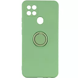 Чехол Epik TPU Candy Ring Full Camera для Oppo A15s, Oppo A15 Мятный / Mint