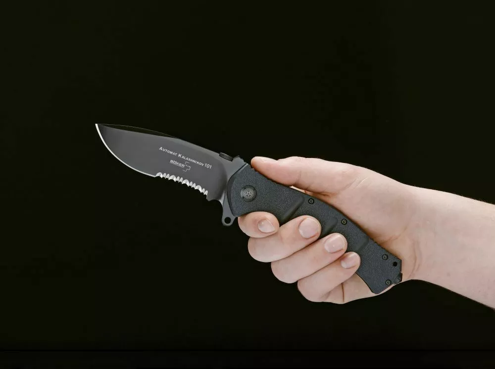 Нож Boker Plus AK-101 Black Blade (01KAL102) - фото 3