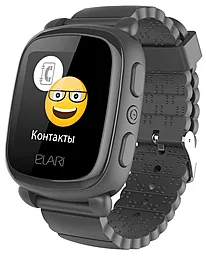 Смарт-часы ELARI KidPhone 2 с GPS-трекером Black (KP-2B) - фото Смарт-часы ELARI KidPhone 2 с GPS-трекером Black (KP-2B)