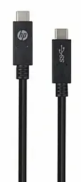 Кабель HP USB Type-C - Type-C 60w 3a 1м PD cable Black (HP_DHC-TC111BM-1M)