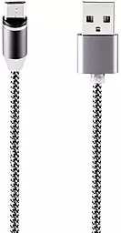Кабель USB Gelius Pro Magenta micro USB Cable Grey (GP-MC-U01m)