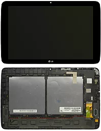 Дисплей для планшета LG G Pad 10.1 V700 + Touchscreen with frame (original) Black