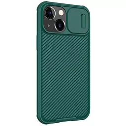 Чехол Nillkin Camshield (шторка на камеру) для Apple iPhone 13 mini (5.4") Зеленый / Dark Green - миниатюра 2